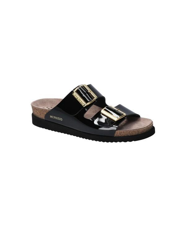メフィスト レディース シューズ サンダル Mephisto Women Hester Mule Sandal Black ブラック
