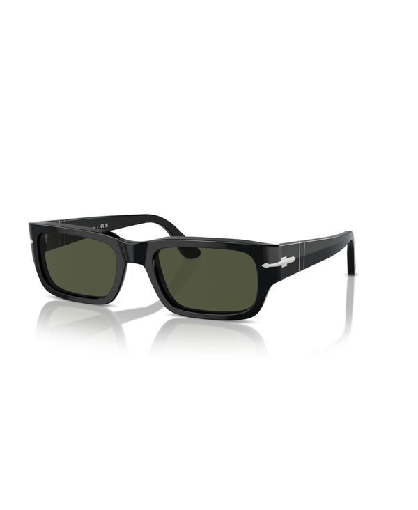 ペルソル レディース アクセサリー サングラス・アイウェア Persol Unisex Rectangle Sunglasses Adrien PO3347S Black ブラック