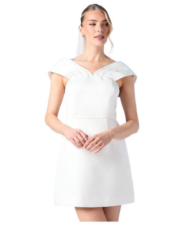 コースト レディース トップス ワンピース ミニ Coast Womens Bardot Bridal Mini Dress Ivory アイボリー