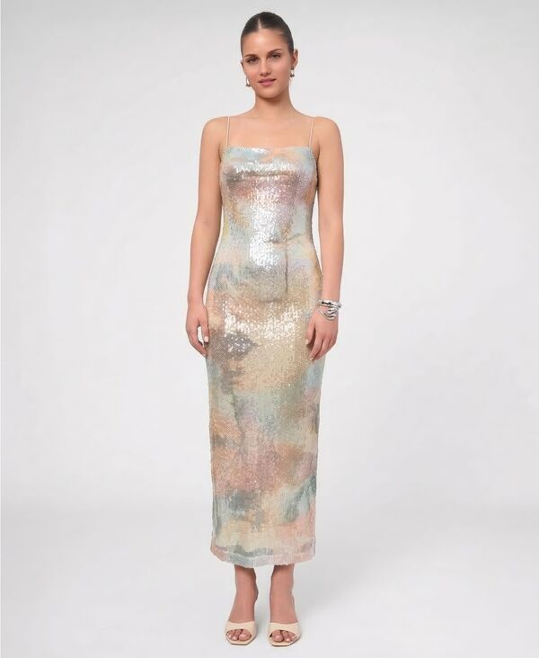 レイチェル ロイ レディース トップス ワンピース ミディ スパンコール RACHEL Roy Womensable Sequin Square Neck Midi Dress Light Paste 33,020円