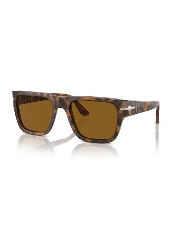 ペルソル レディース アクセサリー サングラス・アイウェア Persol Unisex Square Sunglasses PO3348S Brown Havana ブラウン
