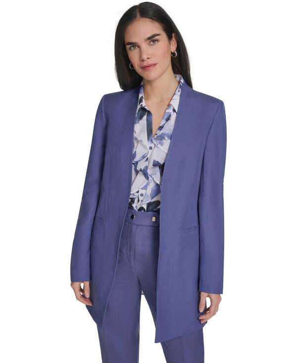 カルバンクライン レディース アウター ジャケット・ブルゾン Calvin Klein Womens OpenFrontopper Jacket Future Dusk