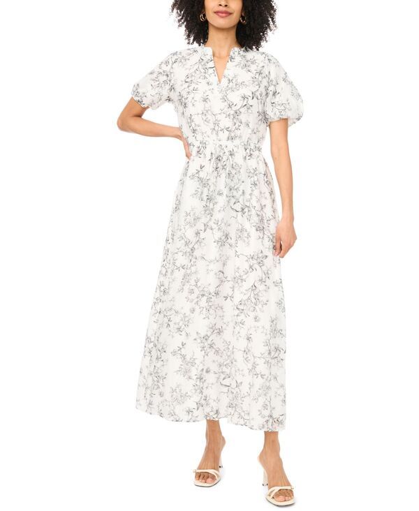 ヴィンスカムート レディース トップス ワンピース Vネック マキシ Vince Camuto Womensplit VNeck Maxi Dress Rich Black ブラック