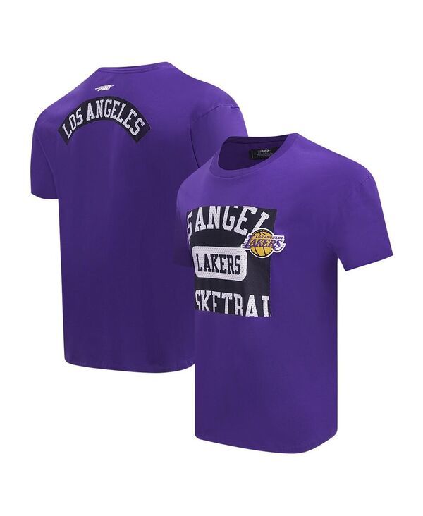 プロスタンダード メンズ トップス Tシャツ ドロップショルダー Pro Standard Mens Purple Los Angeles Lakers Made To Play Drop Shoul