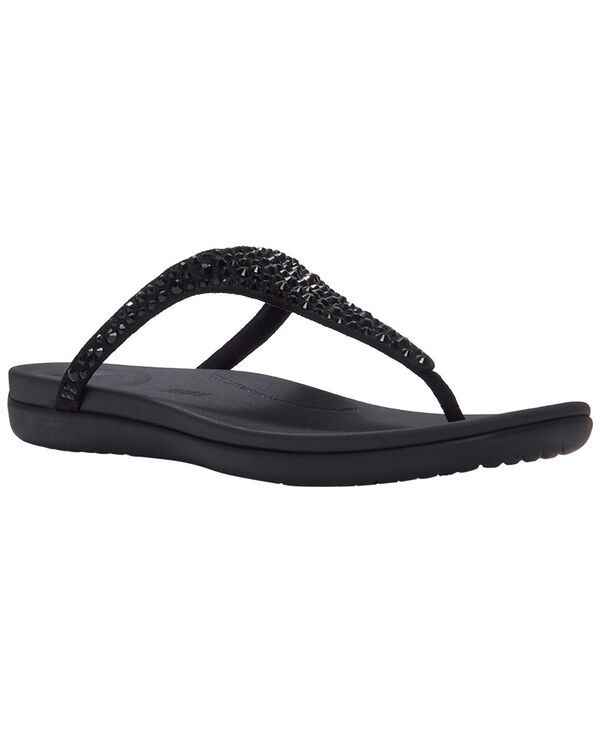 フィットフロップ レディース シューズ サンダル FitFlop Womensolay MixedCrystal Wedge Sandals Black ブラック