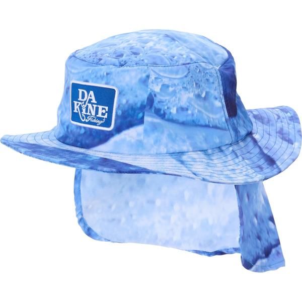 ダカイン メンズ アクセサリー 帽子 ケープデザイン キャップ ケープ DaKine Abaco Bucket Hat with Neck Cape Blue WaveWhite ホワイト
