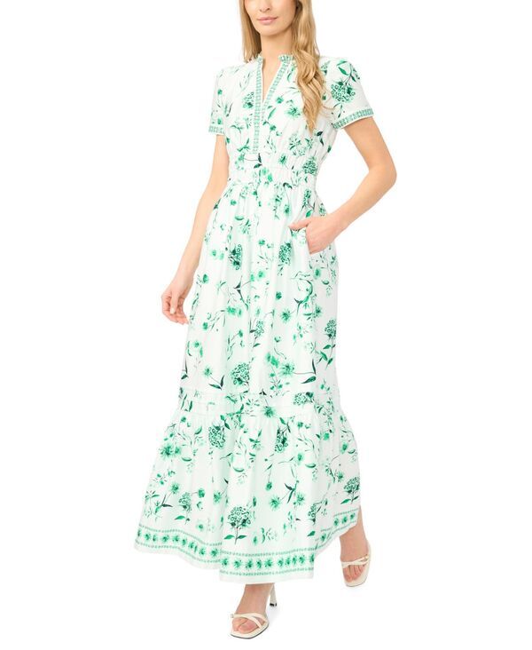 セセ レディース トップス ワンピース Vネック 半袖 マキシ CeCe WomenshortSleeve VNeck Maxi Dress Vibrant Kelly 27,820円