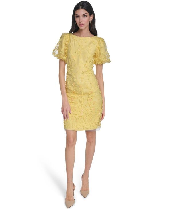 エリザジェイ レディース トップス ワンピース Eliza J Womens Boat Neck Shift Dress Butter