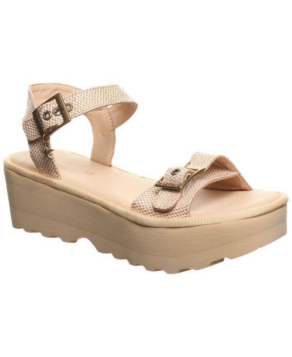 ベアパウ レディース シューズ サンダル プラットフォーム BEARPAWomens Cassidy Platform Wedge Sandals Natural