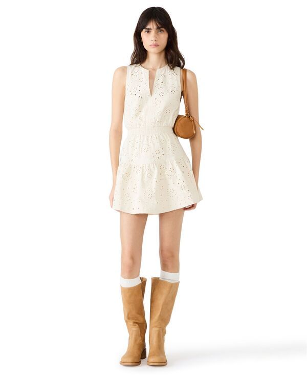 スティーブ マデン レディース トップス ワンピース Vネック Steve Madden Womens Priscilia VNeck Dressea Pearl パール