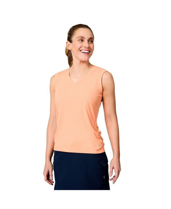 フリー カントリー レディース トップス タンクトップ Vネック Free Country Womens Microtechill VNeck Tank Top Melon