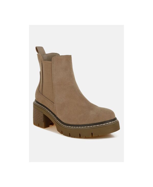ラグアンドコー レディース シューズ ブーツ・レインブーツ チェルシーブーツ スエード チェルシー Rag Co Rag and Co Womens Vostok Suede Chunky Chels