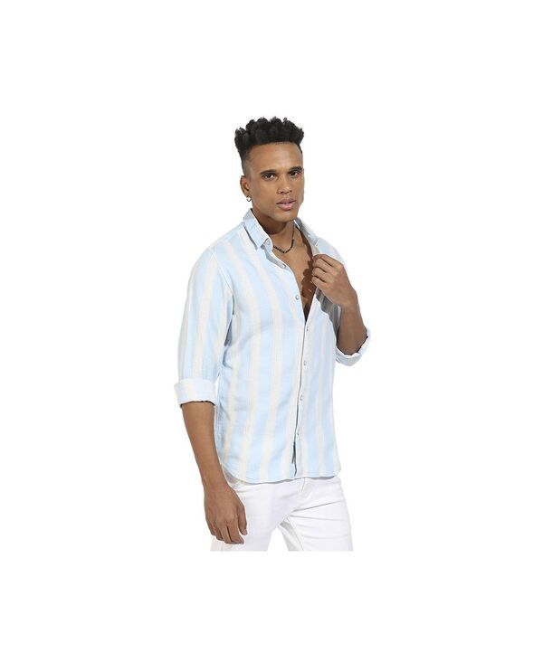 キャンパスストラ メンズ トップス シャツ Campusutra Menstriped Shirt Blue ブルー