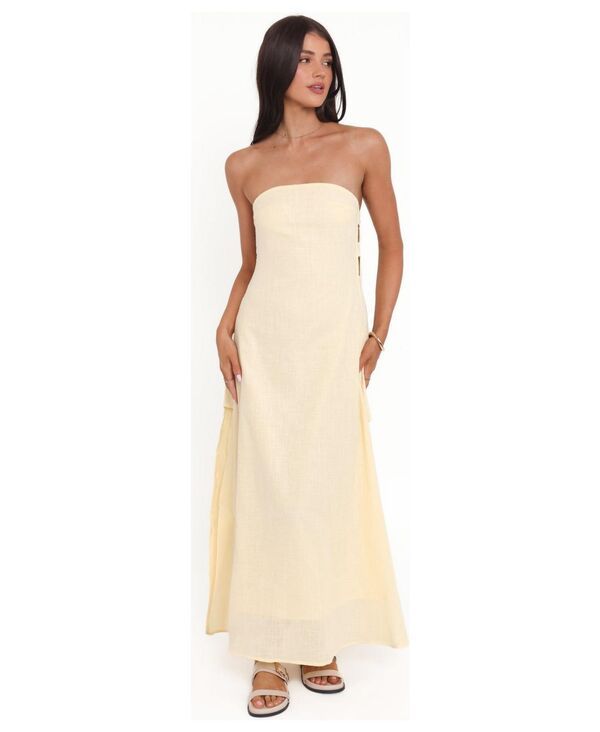 Petal and Pup レディース トップス ワンピーストラップレス マキシ Petal and Pup Womens Cyrustrapless Maxi Dress Butter yellow