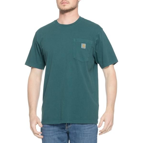カーハート メンズ トップス Tシャツ リラックスフィット Carhartt 106252 Relaxed Fit Lightweight GarmentDyed PocketShirt Short