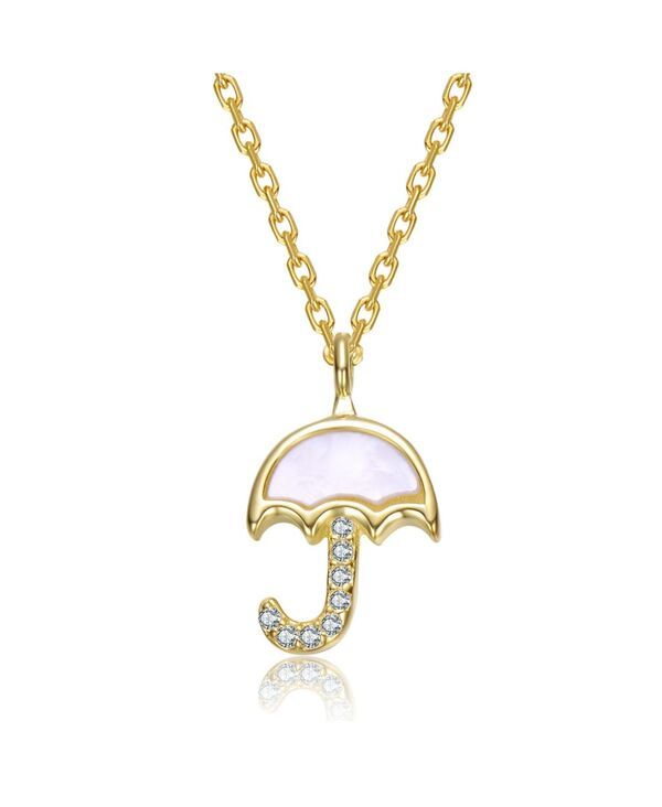 ジジガール レディース アクセサリー ネックレス・チョーカー・ペンダントトップ レース GiGiGirl Plated With Mother Of Pearl Clear Cubic Zirconi