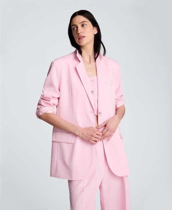 ケネスコール レディース アウター ジャケット・ブルゾン ブレザー Kenneth Cole Womens Luxe Stretch Twill TwoButton Boyfriend Blazer