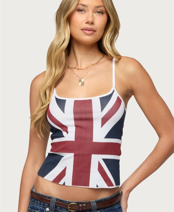 アディクテッド レディース トップス タンクトップ Edikted Womens Uk Babe Tank Top White ホワイト