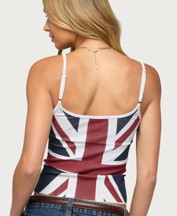 アディクテッド レディース トップス タンクトップ Edikted Womens Uk Babe Tank Top White ホワイト