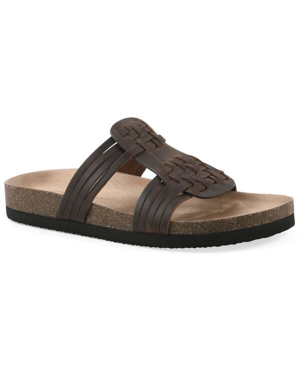 ホワイトマウンテン レディース シューズ サンダル White Mountain Womens Halicore Footbed Sandals Brown Leather ブラウン