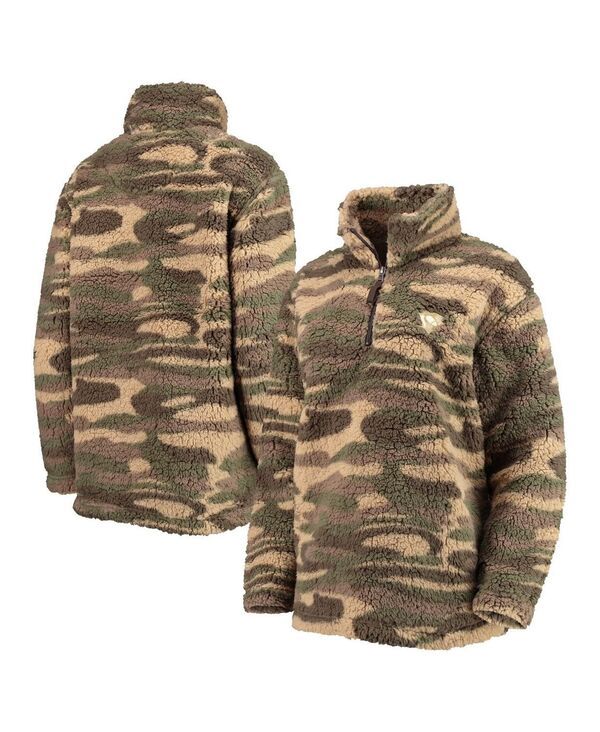 カール バンクス レディース アウター ジャケット・ブルゾン GIII Sports by Carl Banks Womens Camo Pittsburgh Penguinsherpa Quarte