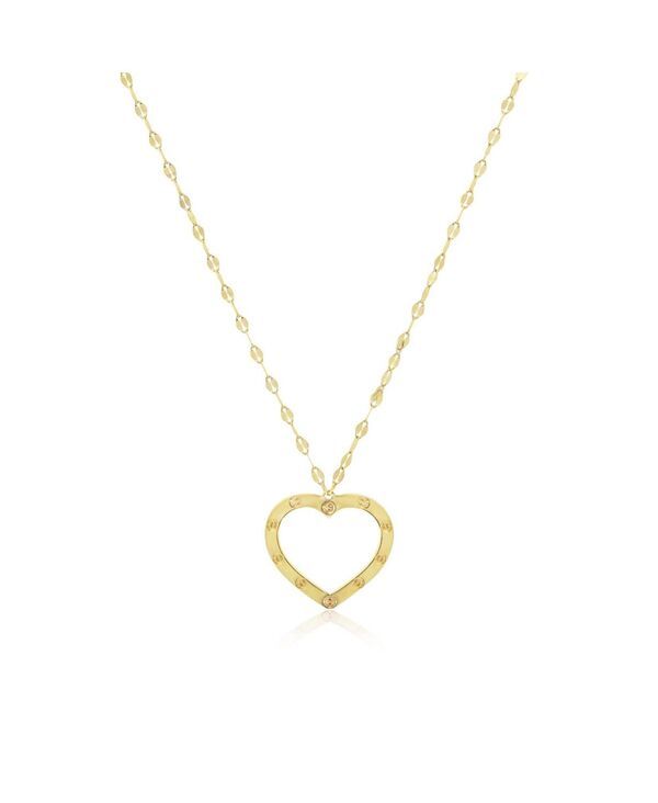 ザ・ラブリー レディース アクセサリー ネックレス・チョーカー・ペンダントトップ レース The Lovery Shimmer Open Heart Necklace Gold ゴールド