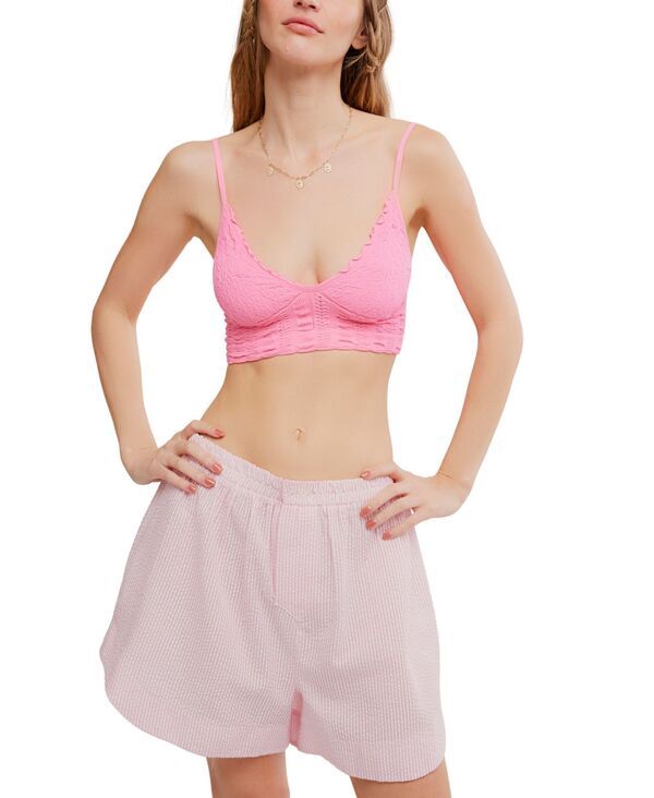 フリーピープル レディース アンダーウェア ナイトウェア Free People Womens Heirloom Seamless Bralette Pink Flame ピンク