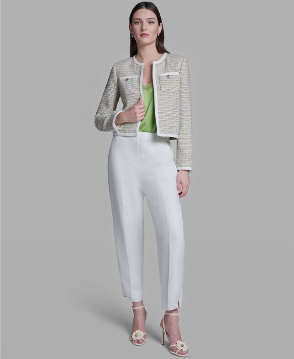 ビーシビージー レディース アウター ジャケット・ブルゾン クルーネック BCBG Womens Crewneck OpenFront Jacket Citrus Twist Multi マルチカラー