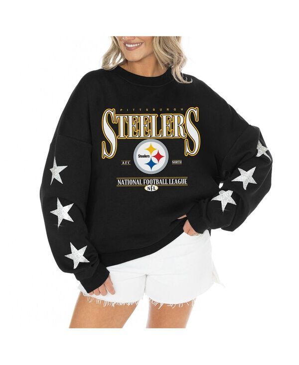 ゲームデイ・クチュール レディース アウター パーカー・スウェット Tシャツ Gameday Couture Womens Black Pittsburgh Steelers Rhinestone S