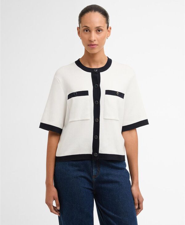 バブアー レディース アウター ニット・セーター クルーネック カーディガン Barbour Womensloane Knit Crewneck Cardigan Cloudnavy ネイビー
