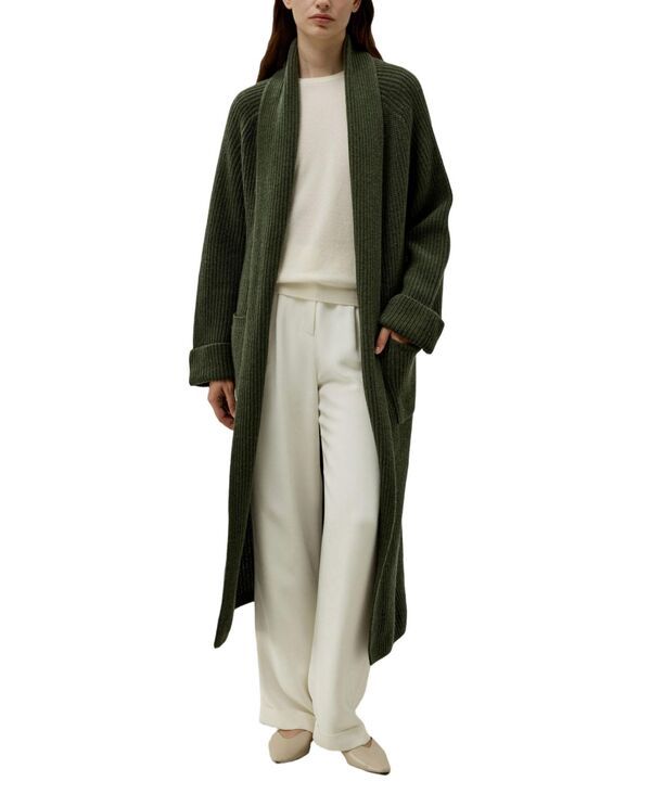 リリーシルク レディース アウター ニット・セーター カーディガン LILYSILK Womens Ever green Cardigan Avocado green グリーン