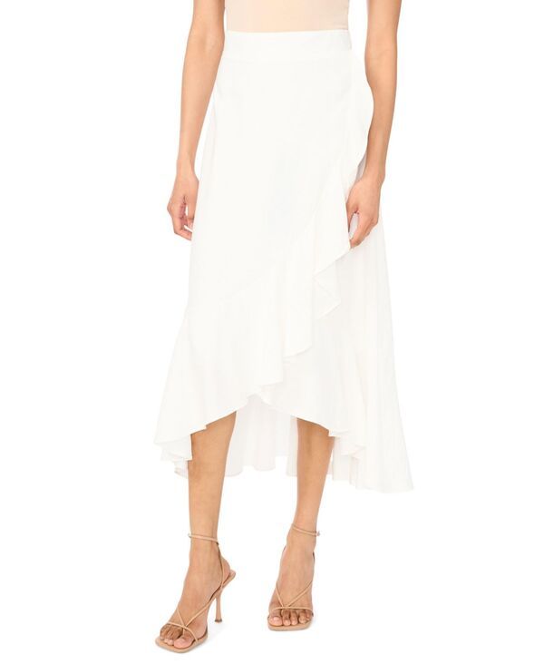 ヴィンスカムート レディース ボトムスカート Vince Camuto Womens PullOn Wrap Skirt New Ivory アイボリー
