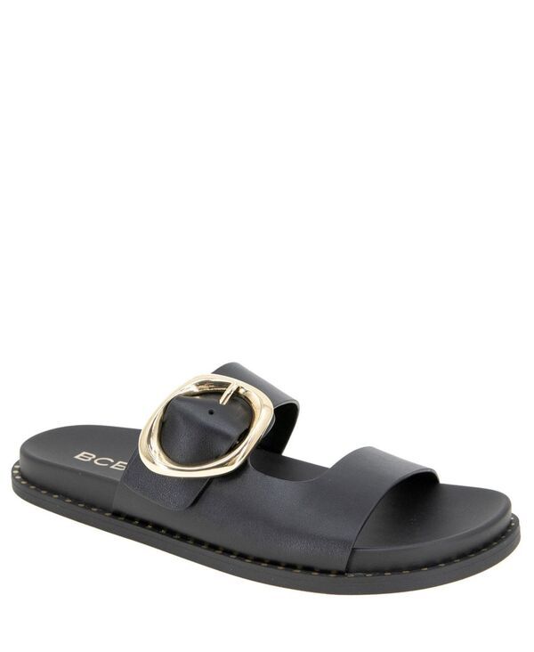 ビーシビージー レディース シューズ サンダル BCBG Womens Tandra Footbed Sandal Black ブラック