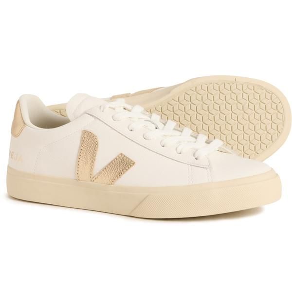 ヴェジャ レディース シューズ スニーカー レザー VEJA Campo Sneakers ChromeFree Leather For Women White Platinum ホワイト