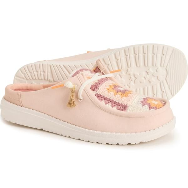 ヘイデュード レディース シューズ スニーカー Hey Dude Wendy Slip Cottage Crochet Shoes SlipOns For Women Pink ピンク 11,146円