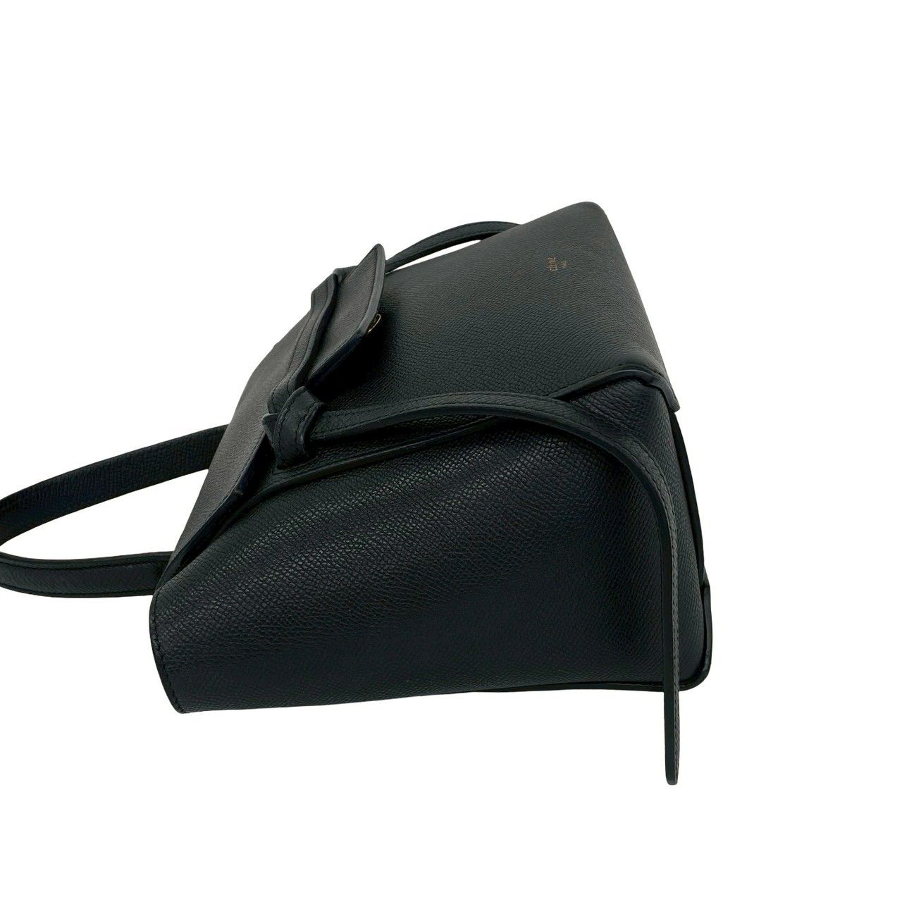 美品》CELINE（セリーヌ）レザー ハンドバッグ ブラック 黒 CELINE 