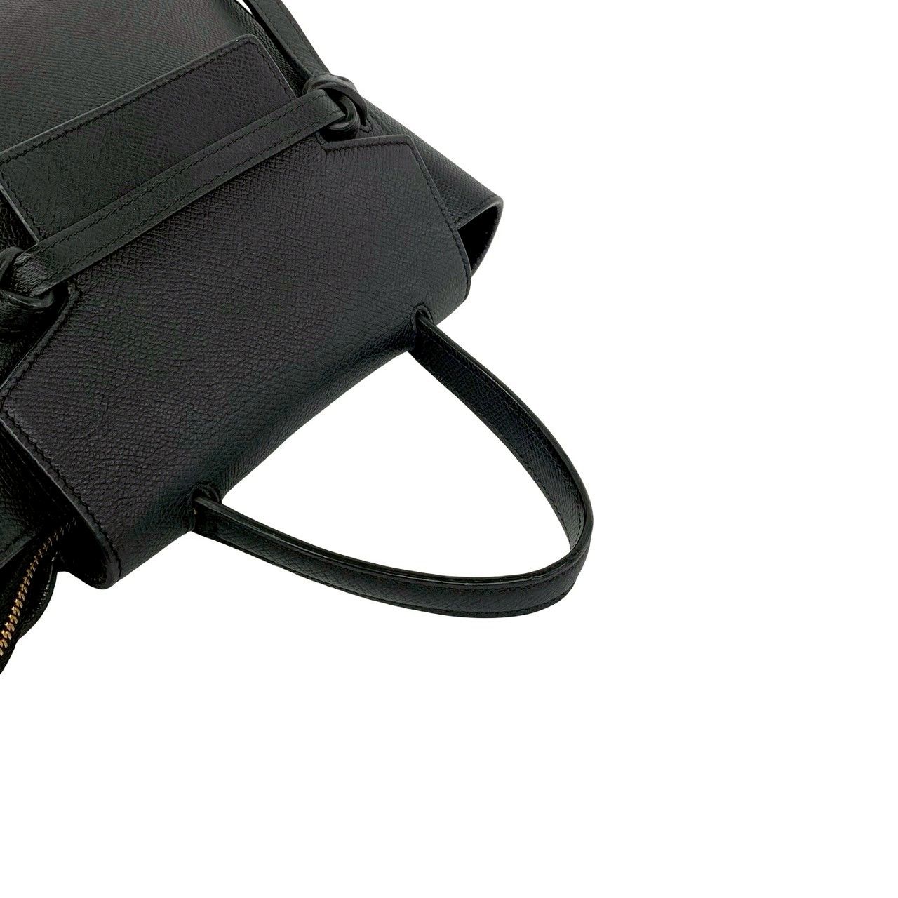 極 美品 保存袋付き CELINE セリーヌ ベルトバッグ ナノ レザー 本革
