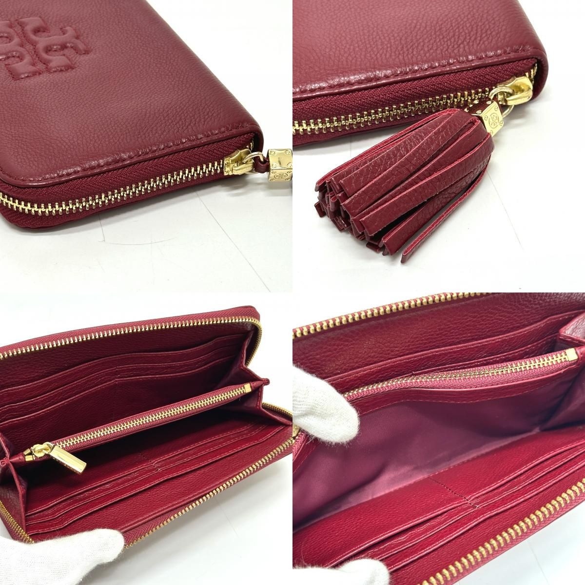 ベストセラーTory Burch トリーバーチ 長財布 ダブルT ロゴ レザー