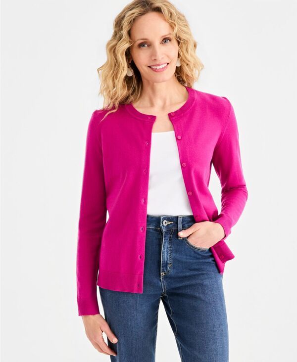 スタイルアンドコー レディース アウター ニット・セーター カーディガン ダウン 長袖 Style Co Womens ButtonDown LongSleeve Cardigan Wild Berr 10,786円