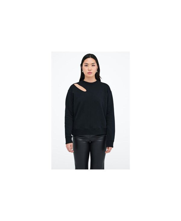 マルセラ レディース アウター パーカー・スウェット カットアウト シャツ Marcella Womens Bartlett Cutout Sweatshirt Black ブラック