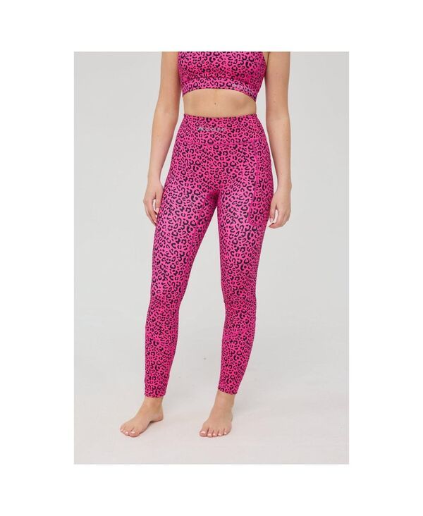 オースク レディース ボトムス レギンス OOSC Womens Infinite High Waisted Leggings Pink Leopard Pink leopard ピンク