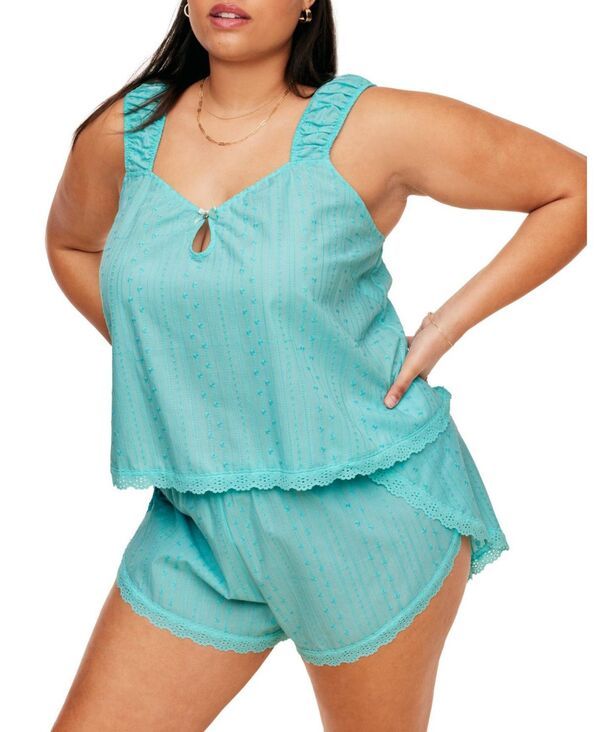 アドアミー レディース アンダーウェア ナイトウェア ショートパンツ Adore Me Womens Christabel Pajama Cami Shortset Medium blue ブルー