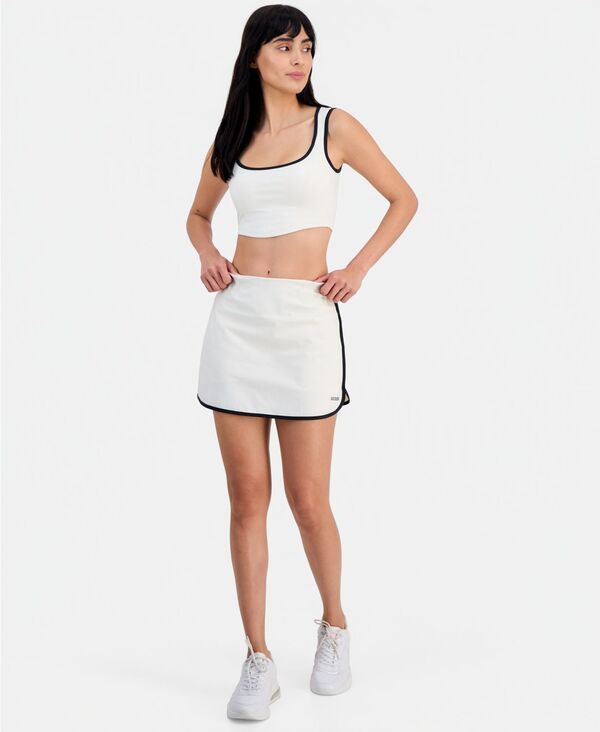 ゲス レディース ボトムスカート ミニ GUESS Womensarah Mini Tenniskirt Salt White ホワイト