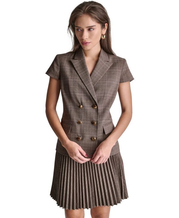 ビーシビージー レディース アウター ジャケット・ブルゾン BCBG Womensuits Peak Lapel Collar Jacket Espresso Dusk Multi マルチカラー