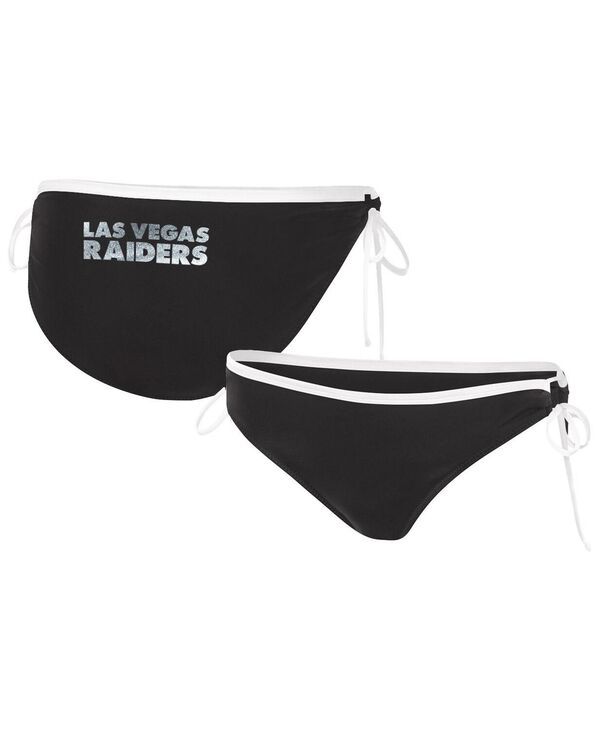 ジースリー フォーハー バイ カール バンクス レディース 水着 ボトムスのみ GIII 4Her by Carl Banks Womens Black Las Vegas Raiders Perfe