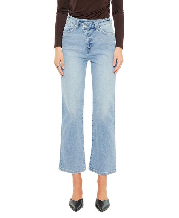 カンクン レディース ボトムス デニムパンツ ジーンズ KanCan Womens Bethany High Rise 90straight Jeans Light wash