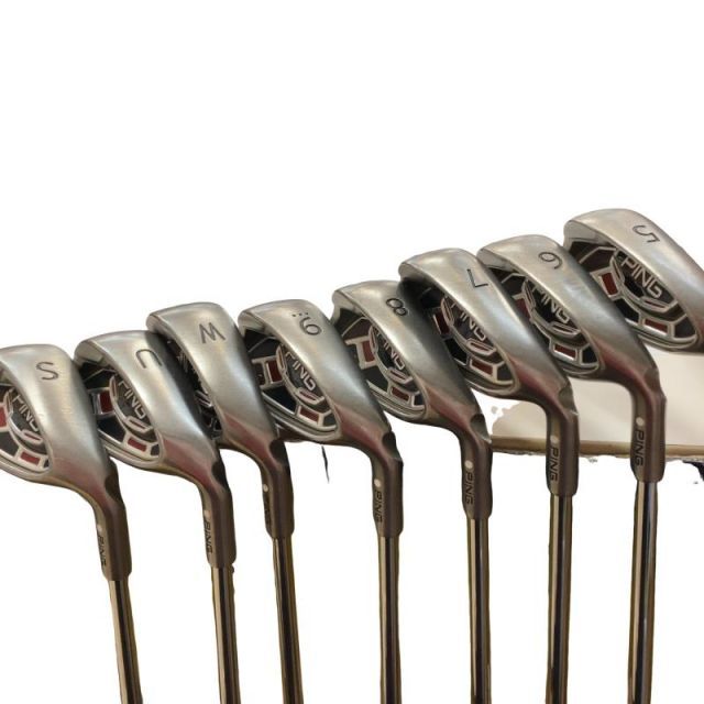 【中古】 ピン G15 8S アイアンセット IR ZZ65スチール (フレックスS) メンズ 男性用 右利き 右用 Cランク ゴルフクラブ