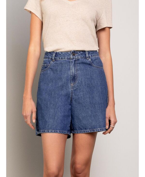 ケルティックアンドコー レディース ボトムス ハーフパンツ・ショーツ ショートパンツ デニム Celtic Co Womens Denim Shorts Indigo mid wash インディゴ