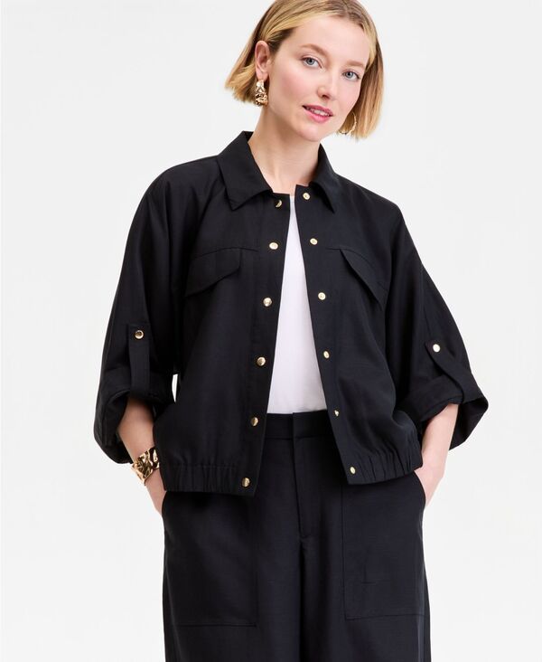 アイエヌシー インターナショナル コンセプト レディース アウター ジャケット・ブルゾン シャツ INC International Concepts Womens 34Sleeve Shirt Ja
