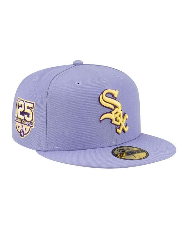 ニューエラ メンズ アクセサリー 帽子 New Era Mens Light Purple Chicago White Sox Lavender Bloom 59FIFTY Fitted Hat Li